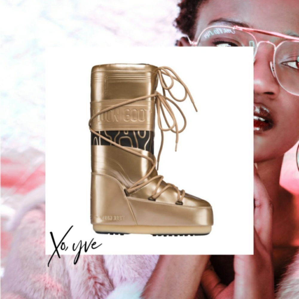 Gold & Black Moon Boot